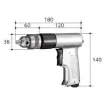 Máy khoan Cầm tay hoạt động khí nén 3/8